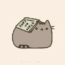 pusheen-book.gif