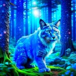 ярко голубую рысь в сказочном лесу_Kandinsky 2.1.jpg
