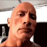 rock-one-eyebrow-raised-rock-staring (1).gif